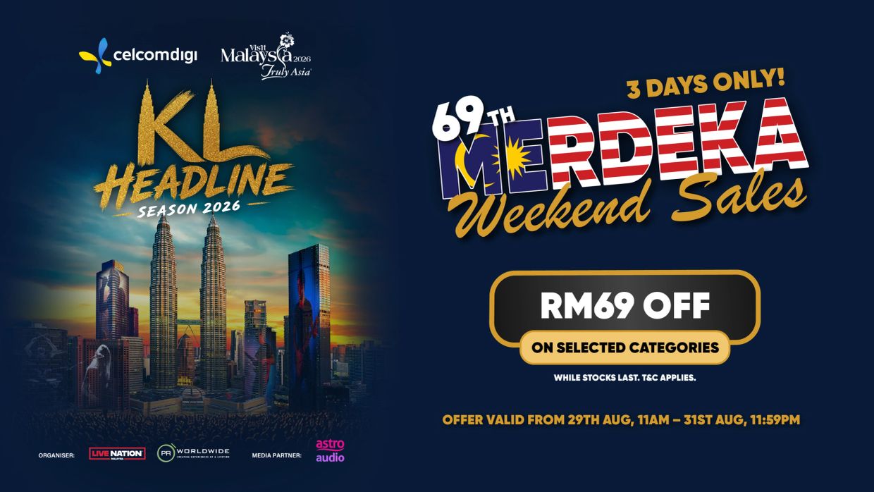 69th Merdeka Weekend Sales with RM69 off in KL.
