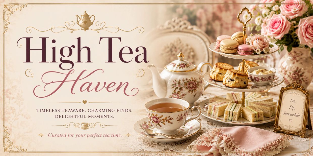 Elegant tea set with pastries and flowers for a perfect tea time.