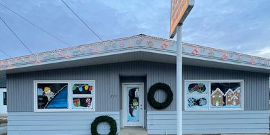 TAP Roofing and Siding LLC office holiday lights display