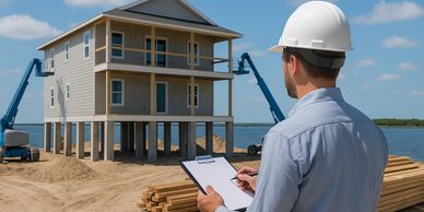 Structural Engineer evaluating a florida waterfront home