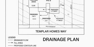 drainage plan created by a civil engineer