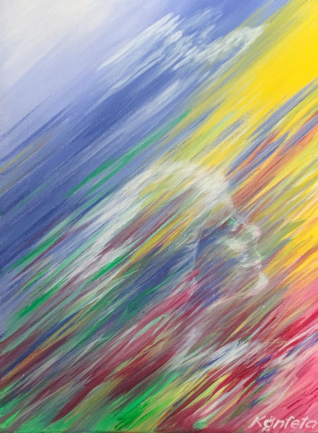 Self Portrait
Acrylics on 10x14 canvas