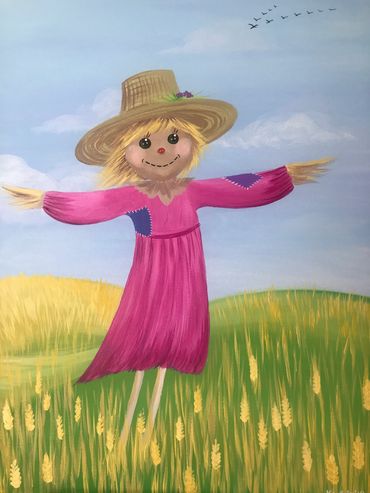 Scarecrow Girl
Acrylic on 20x24 canvas
Print on demand