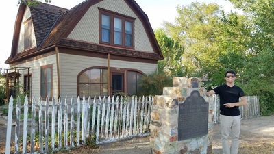 California Historical Landmark #0229 Austin Home. Independence, California. 