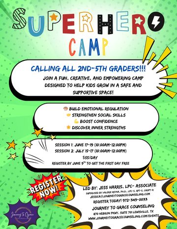 Super Hero Camp is a mental health small group summer camp