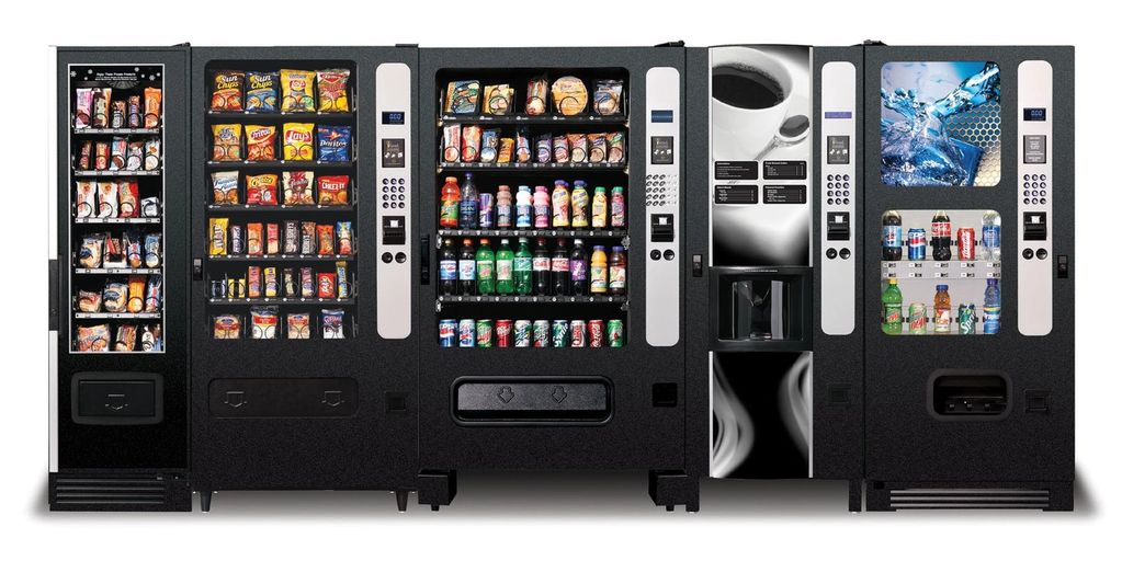 soda snack coffee cold food vending machines
