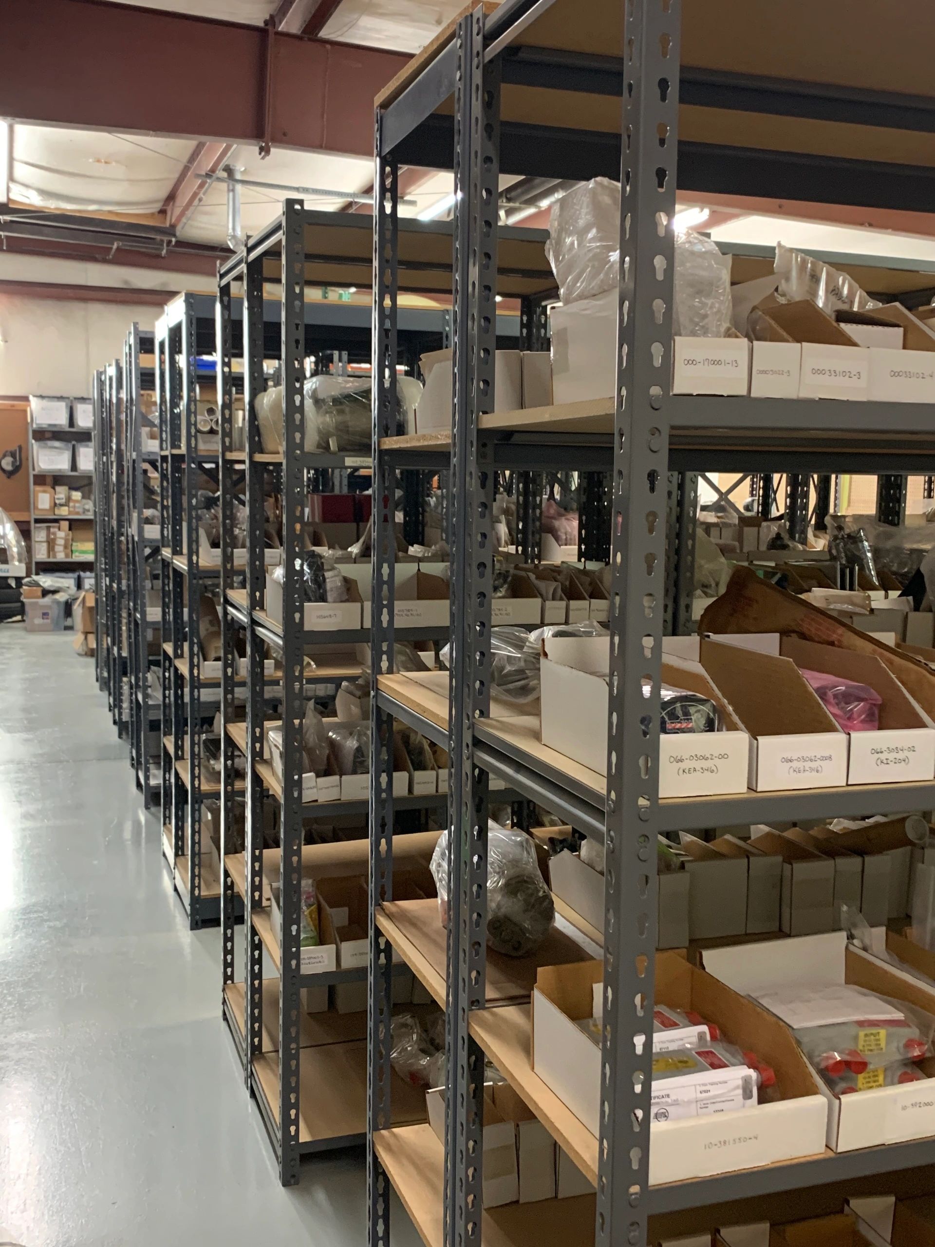 Aircraft Parts Storage Rack
