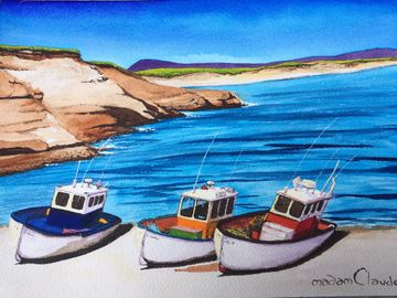 Les barques de pêche des Îles de la Madeleine 