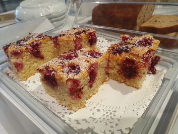 Cherry coconut cake