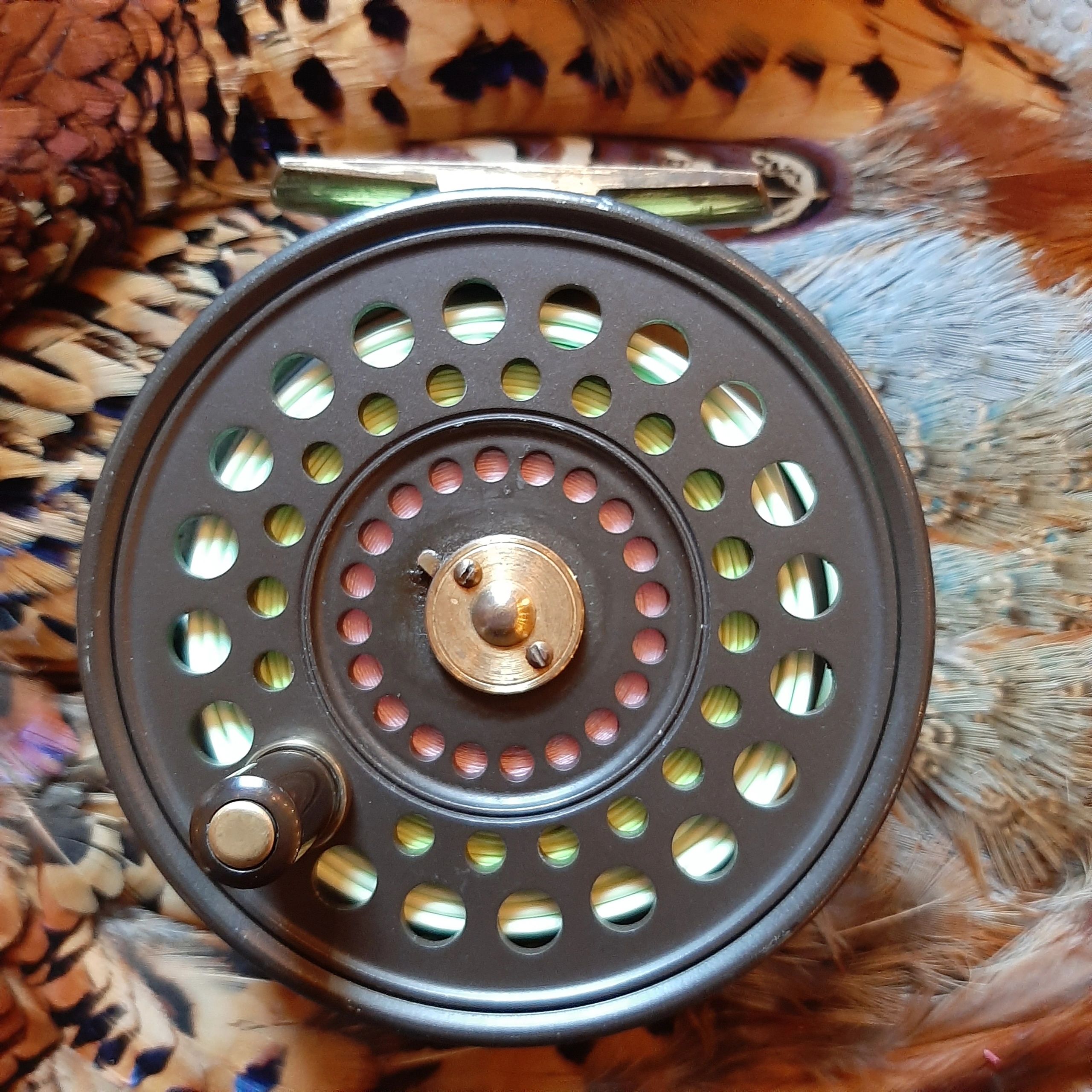 Hardy Bros GOLDEN PRINCE Fly Reel & spool lines with cases GOOD