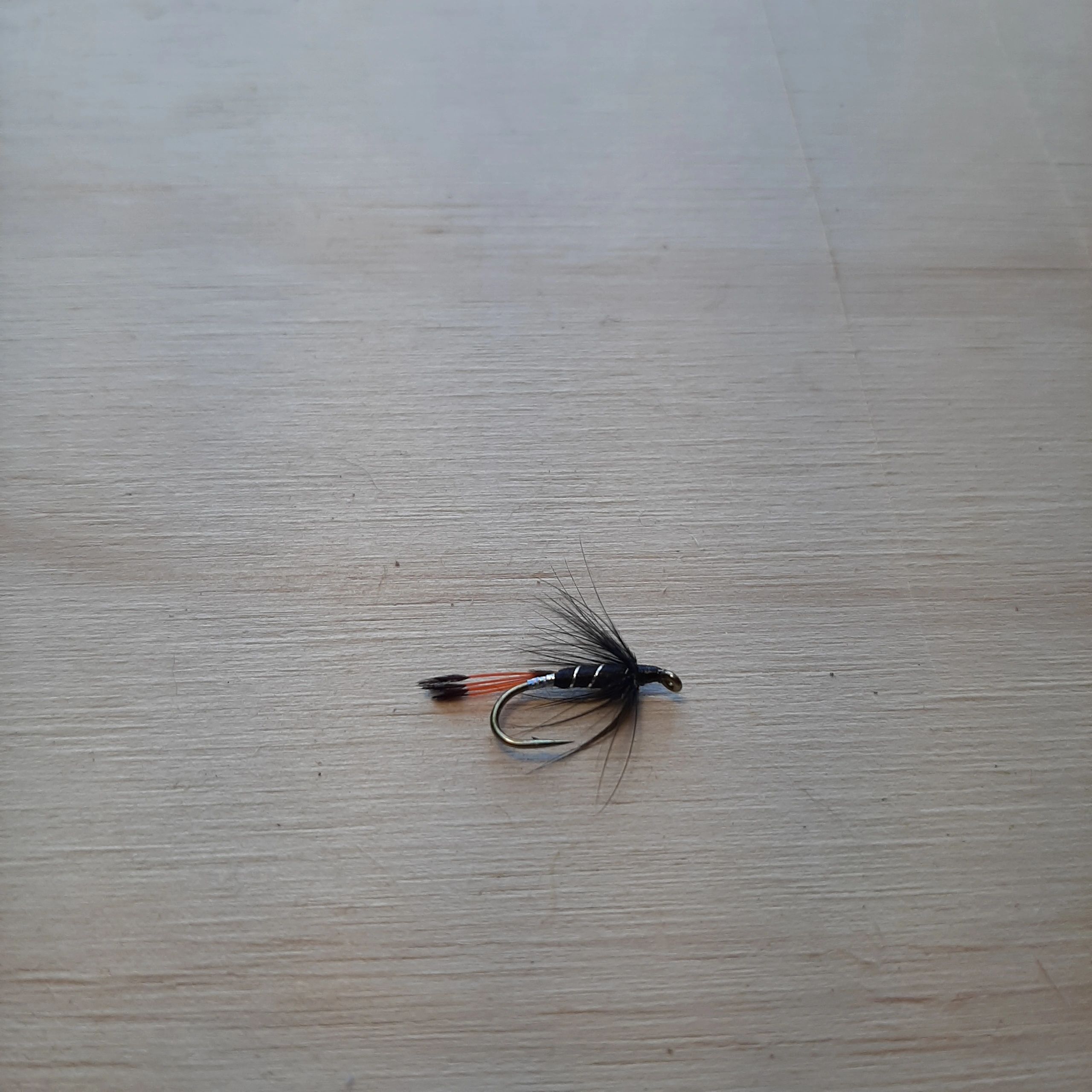 Sea Trout Flies Black Day Palmer Type Size 6