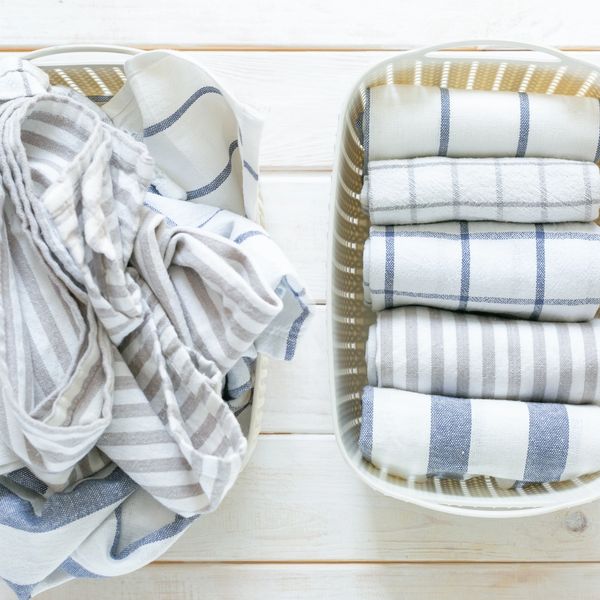 Organized and folded towels