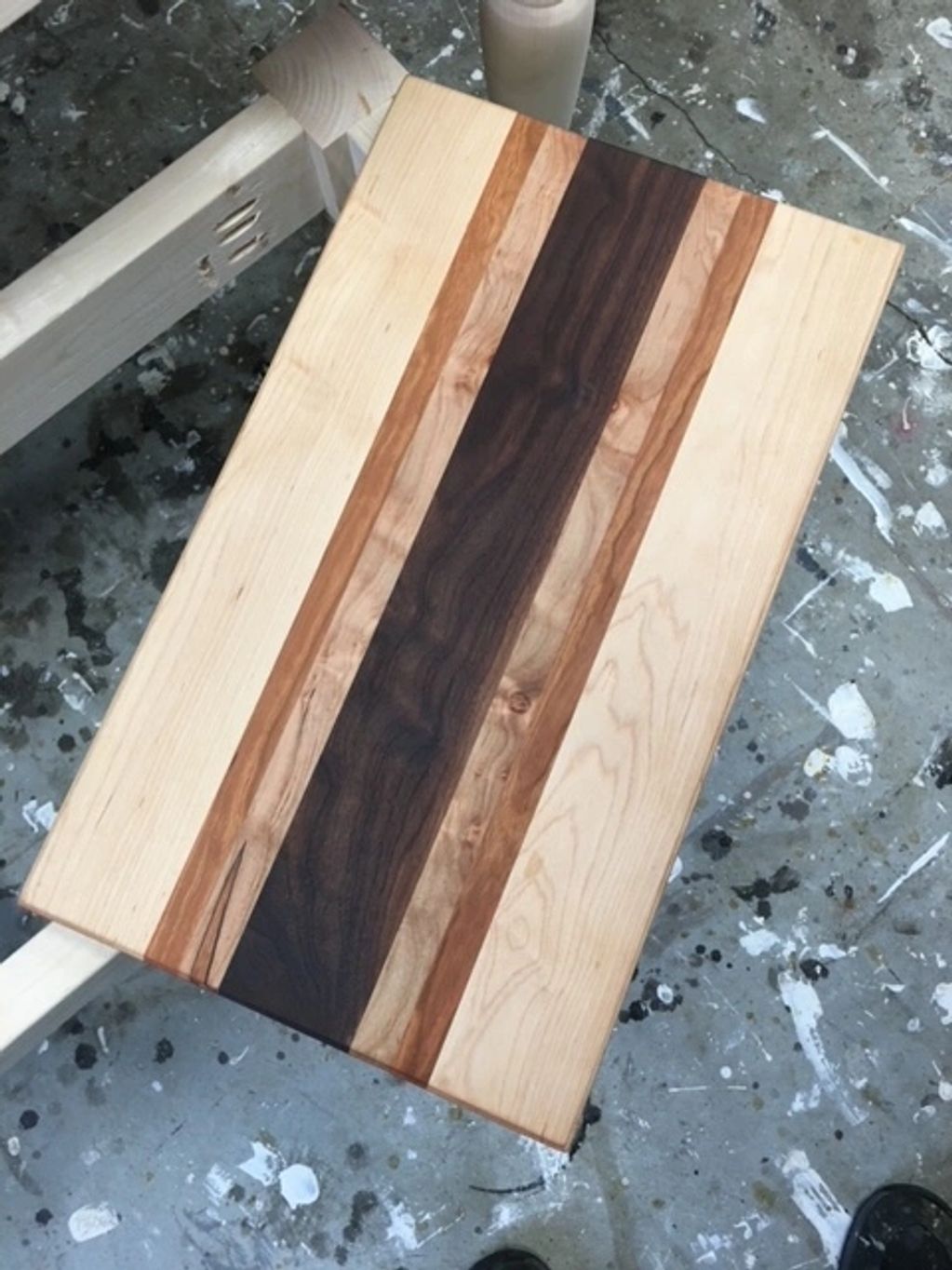 Cutting Board: Cherry, Walnut and Maple 16″ x 12″ x 1.5″