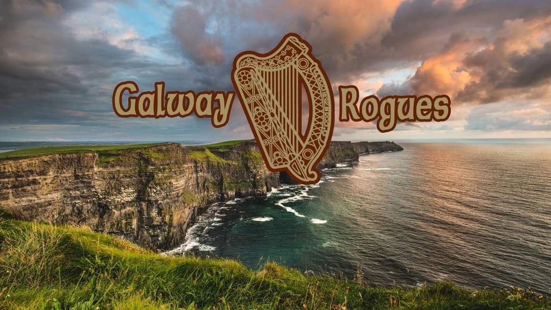 Galway Rogues logo and the Cliffs of Moher