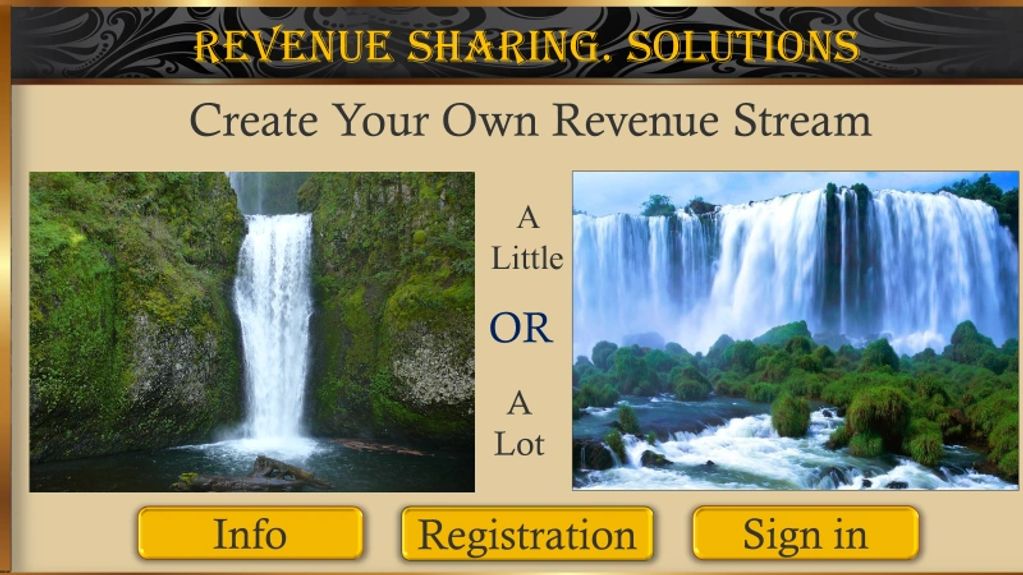Home Page at Revenue Sharing. Solutions

