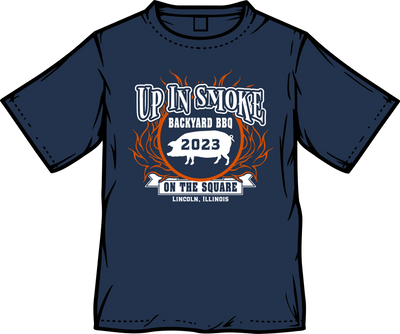 2023 Up in Smoke on the Square Team Shirt Design