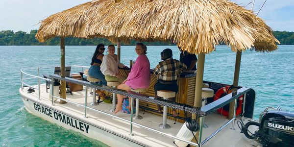 Fun on the Tiki Boat