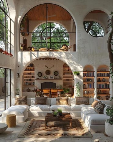 Arches in homes can create separation and layers of creativity and coziness