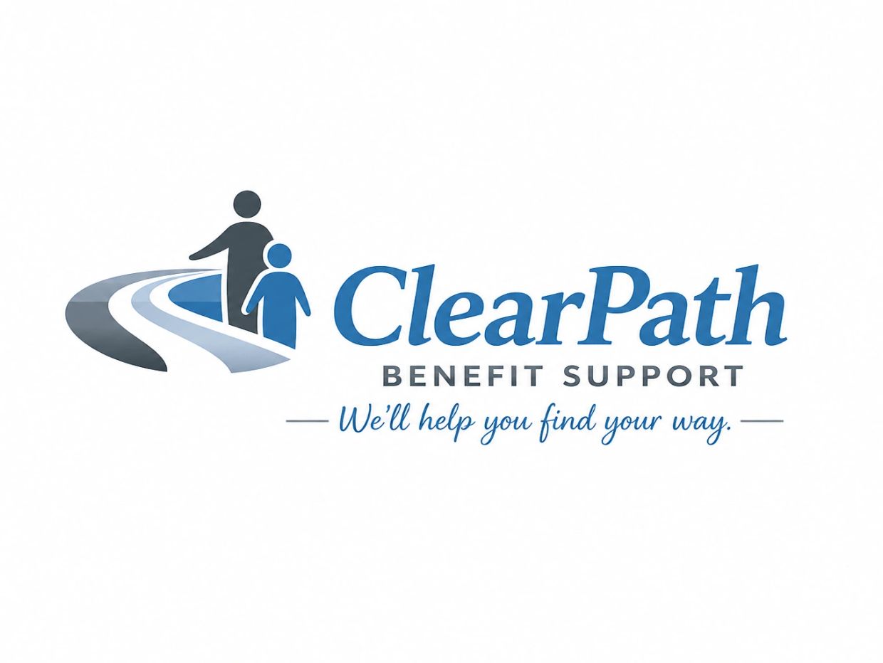 Logo for ClearPath Benefit Support with slogan.