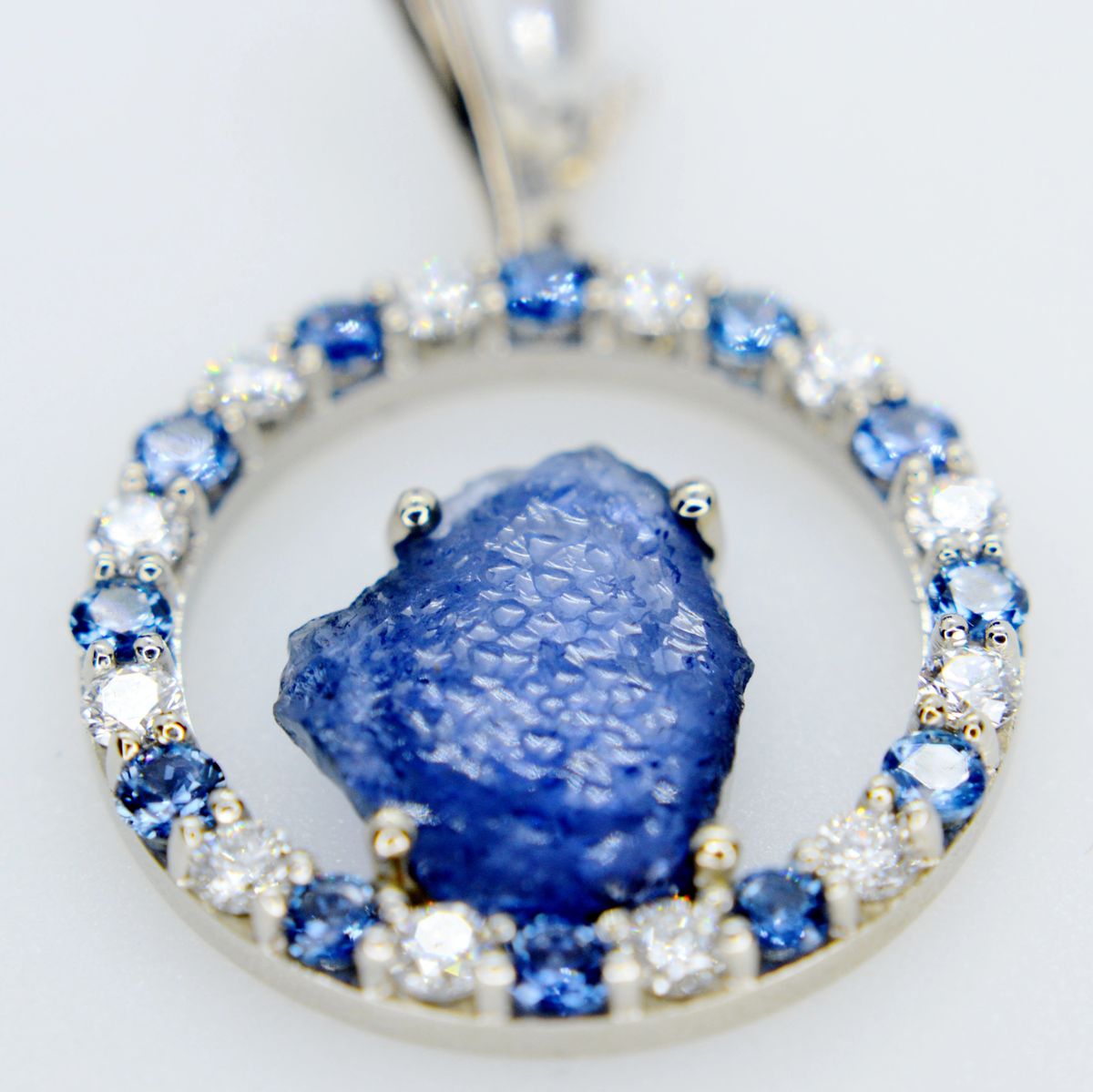 *Rare* YOGO Sapphire in Natural Form Pendant