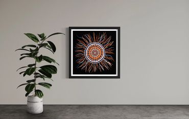 Commission artwork by aboriginal artist kourt. 