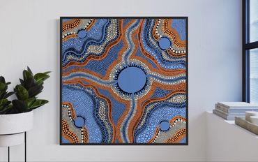 Commission artwork by aboriginal artist Kourt. 