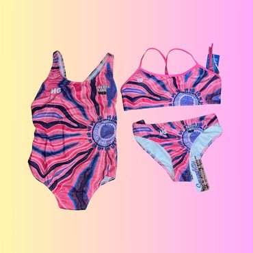 Artwork on swimwear