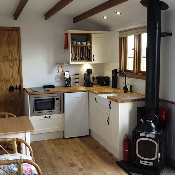 Kitchen and wood burner