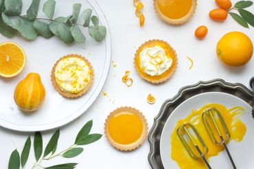 tarts, orange tart, orange, orange and pumpkin