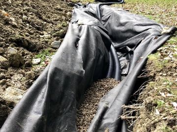 Drain tile installation