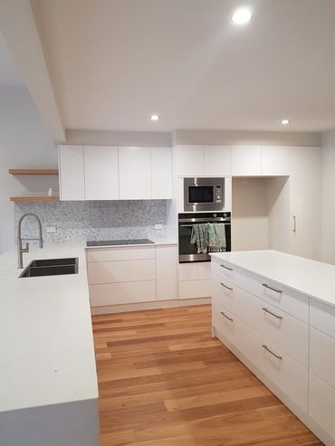 Modern white kitchen