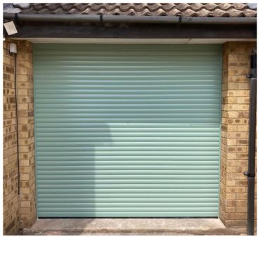 Chartwell Green roller garage door