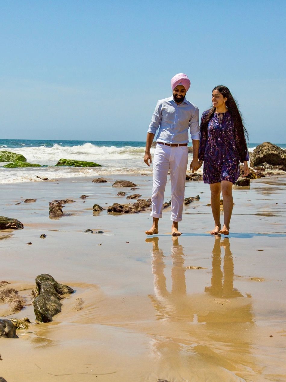 Engagement photos at Crystal Cove  – Orange County photographer