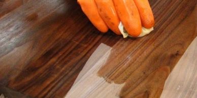 Stained wood