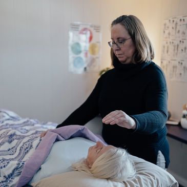 Health and Wellness Practitioner Ruth practices Healing Touch. 