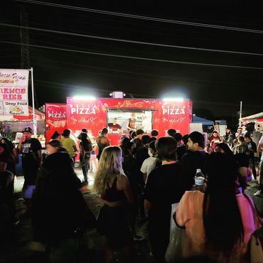 rush on Bella pizza truck
