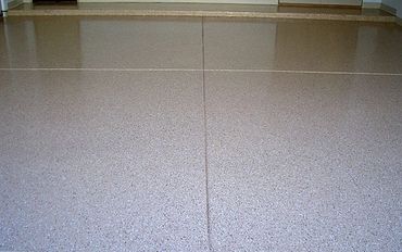 Epoxy seamless flooring in garage
