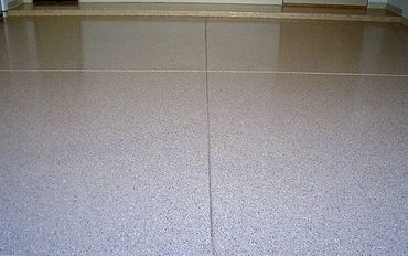 Epoxy seamless flooring in garage