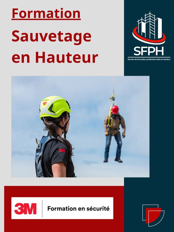 Formation de sauvetage en hauteur