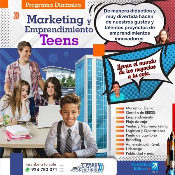 Marketing y Emprendimiento, Marketing Escolar, Marketing para Escolares, Emprendimiento para escolar