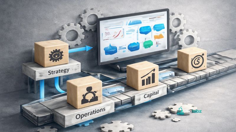 Prelabz startup execution system aligning strategy go to market operations and capital into one scalable flow for consistent execution