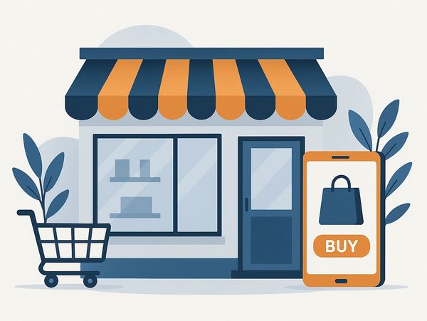 Un negozio fisico ed un suo E-commerce