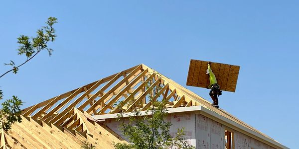 Roofing for a new build home.