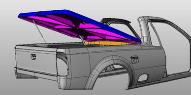CAD designed  rigidek bakkie cover