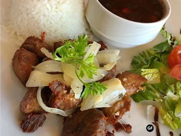 Pork, masas de cerdo, tender chunks of pork,  Havana Grill Las Vegas, Cuban Restaurant