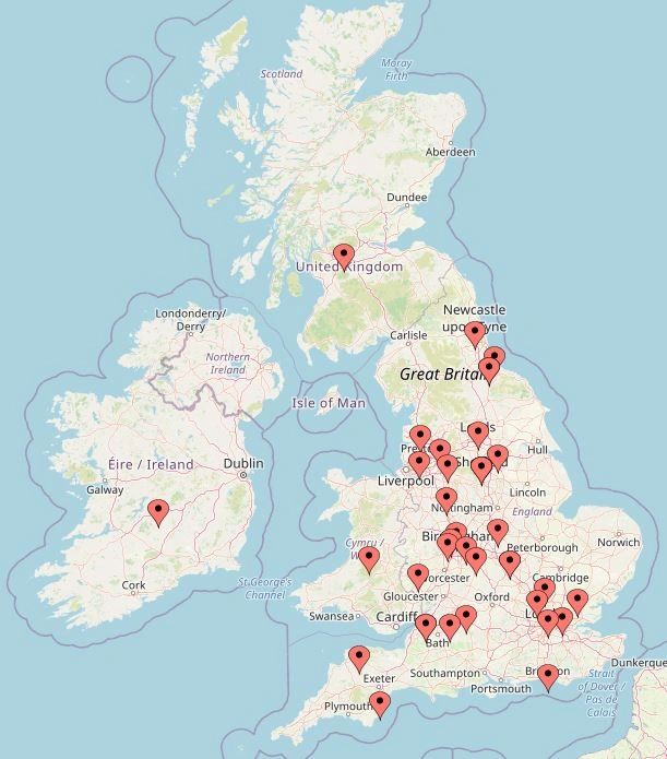 Syngap UK Map