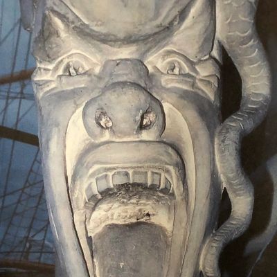 Detail of figurehead carved by Johan Tornstrom. Collection of Marinmuseum, Karlskrona, Sweden. Photo