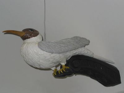 Bird on Perch figurehead, Bengtsson Collection, Sweden. Photo by Carol Olsen.