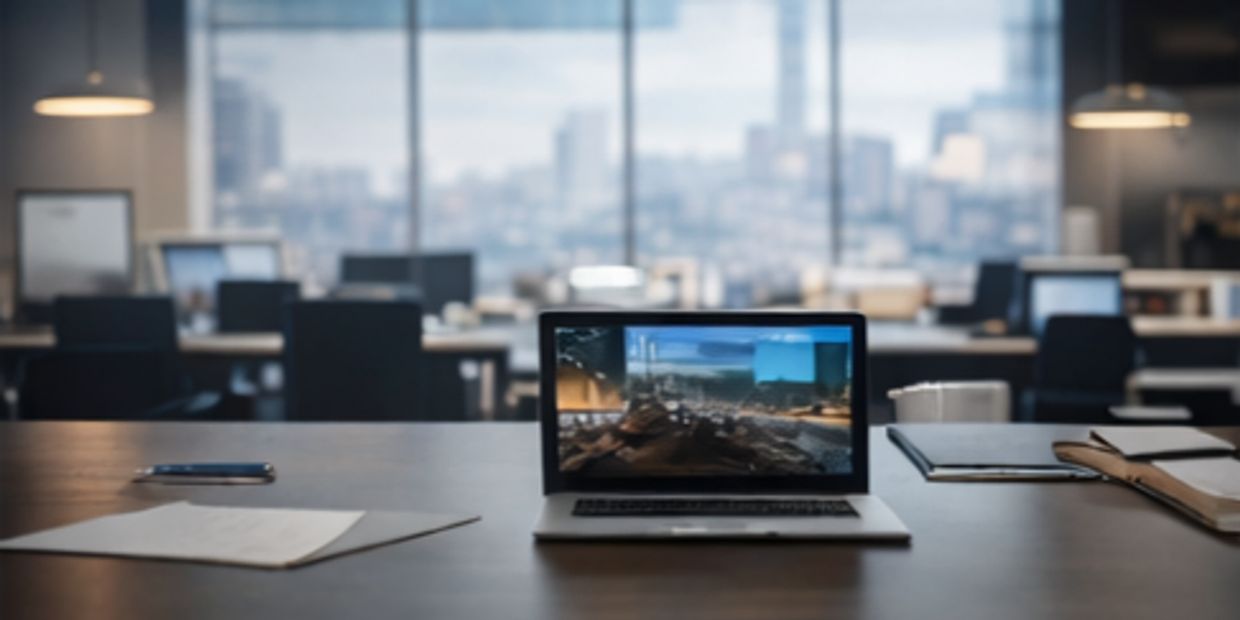 In the laptop screen See on Construction site