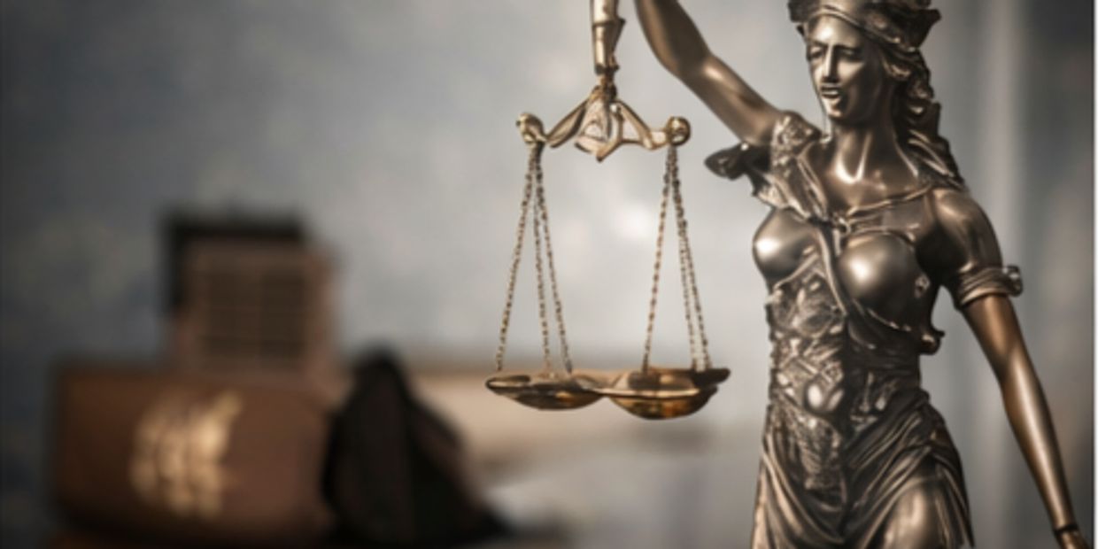 Statue of Lady Justice with scales, symbolizing criminal justice reform.